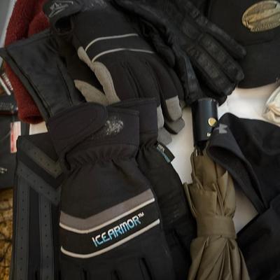Hats, gloves, umbrellas, etc