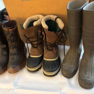 Sorrel boots, LaCrosse overshoes & Northerner boots (size 10)
