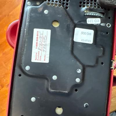 Vintage red telephone