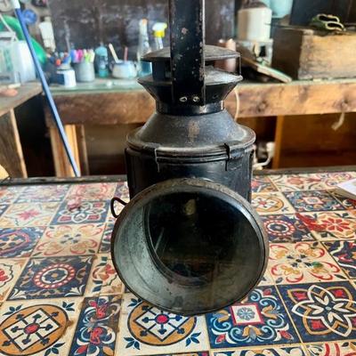 Antique British Railroad Lantern