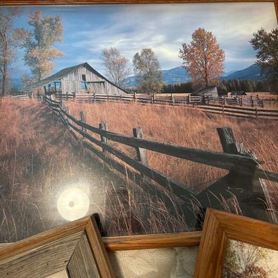 Variety of wall art & pictures & frames