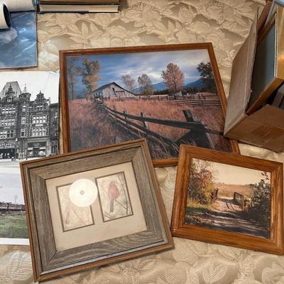 Variety of wall art & pictures & frames