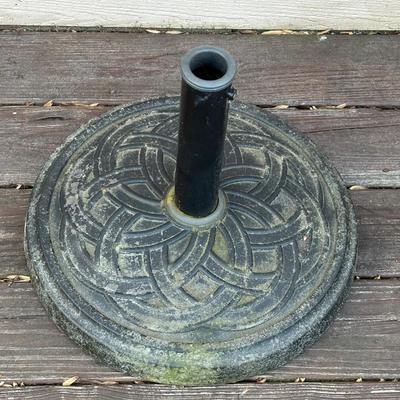 Umbrella & Wrought Iron Umbrella Base (D-SF)