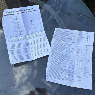 Umbrella & Wrought Iron Umbrella Base (D-SF)