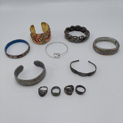 Sterling Silver Spoon Rings & Cuff Bracelets (ST-BBL)