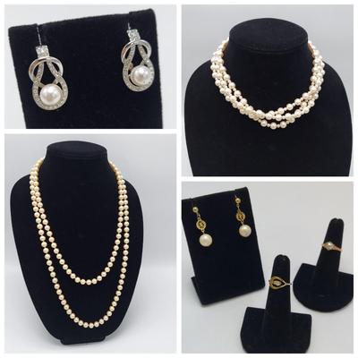 Pink Pearl Necklace & More (ST-BBL)