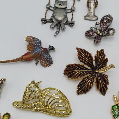 Vintage Costume Jewelry Brooches (ST-BBL)