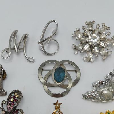 Vintage Costume Jewelry Brooches (ST-BBL)