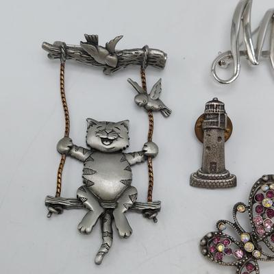 Vintage Costume Jewelry Brooches (ST-BBL)