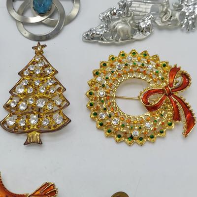 Vintage Costume Jewelry Brooches (ST-BBL)