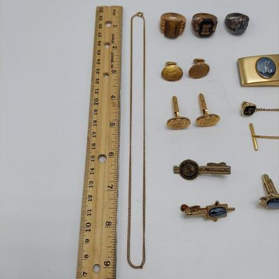 Men's 10K Vintage Jewelry Incl. Rings, Cufflinks & More (ST-BBL)