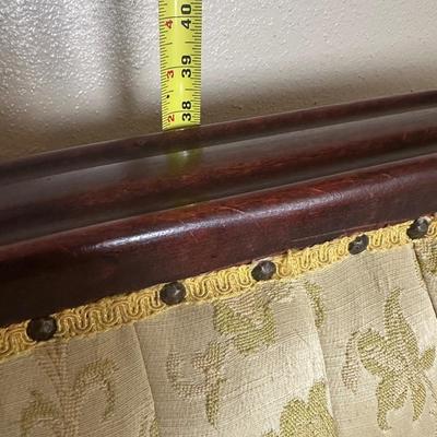 Victorian-Style Upholstered Parlor Armchair