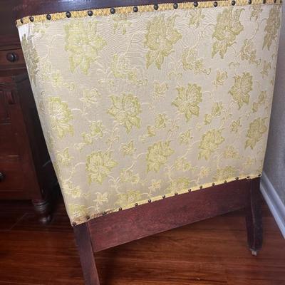 Victorian-Style Upholstered Parlor Armchair