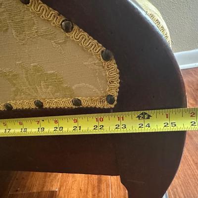 Victorian-Style Upholstered Parlor Armchair