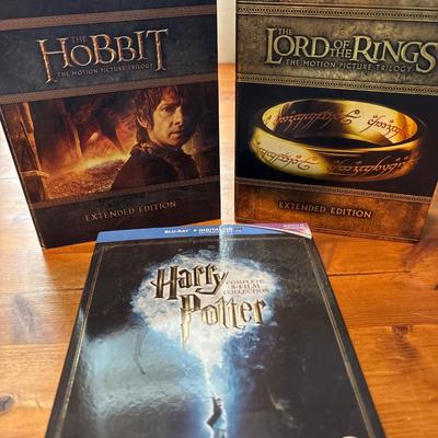 Hobbit, Lord of the rings and Harry Potter