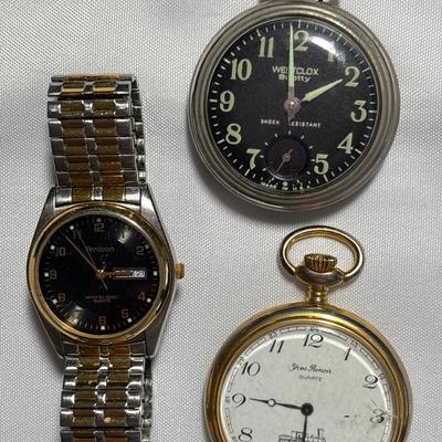 Westclox Scotty pocket watch, Armstrong & Yves Renoir