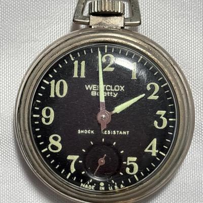 Westclox Scotty pocket watch, Armstrong & Yves Renoir