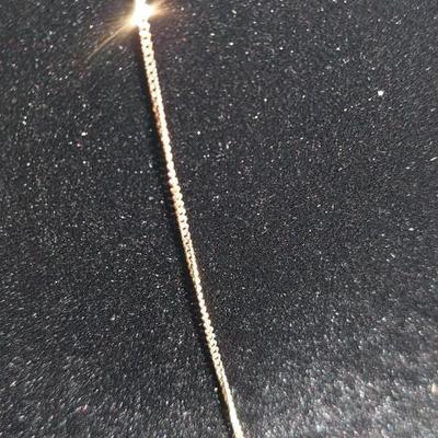 14kt Gold Chain Curb Link Necklace 18"