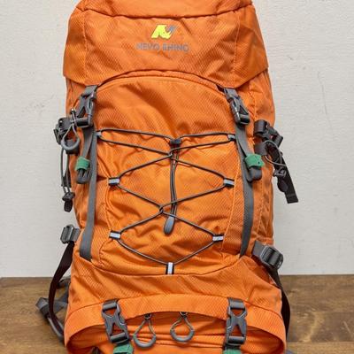 Sale Photo Thumbnail #213: Near-new condition, single large internal space that is surrounded by many compression straps to minimize bag size when not completely full.  Numerous outer pockets and tie down loops at the top and bottom for securing extra gear like sleeping bags and fo