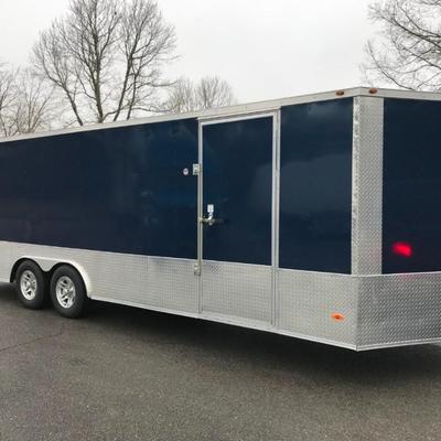 Sale Photo Thumbnail #3: Has some dings. Great condition. Upgraded to 7,500 axels. Tie down spots.