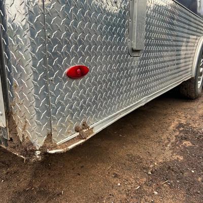 Sale Photo Thumbnail #7: Has some dings. Great condition. Upgraded to 7,500 axels. Tie down spots.