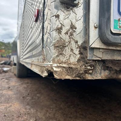 Sale Photo Thumbnail #5: Has some dings. Great condition. Upgraded to 7,500 axels. Tie down spots.