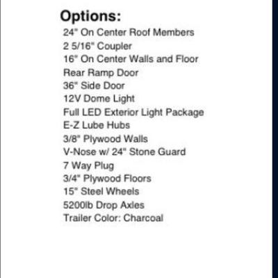 2026 8.5 x 24' Trailer NEW