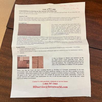 Amazon Teak Wood Chairs (FY-BC)