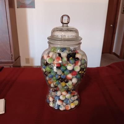 12" CONTAINER OF MARBLES