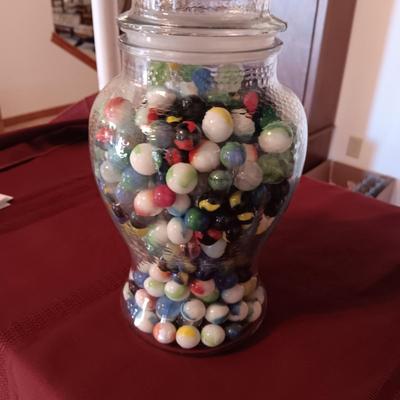 12" CONTAINER OF MARBLES