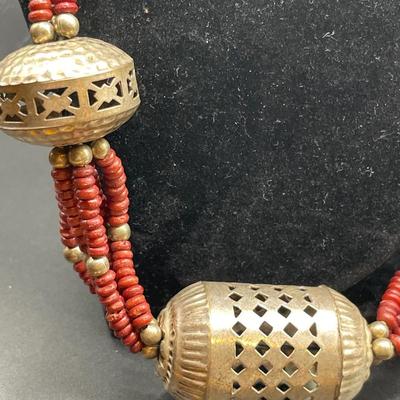 Very unique silver tone necklaces