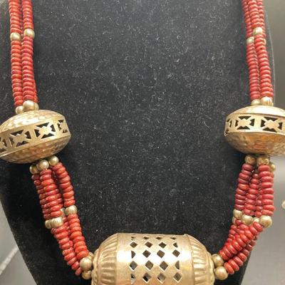 Very unique silver tone necklaces