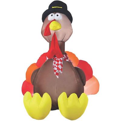 584 Two Turkey Outdoor Blow up Fall Decor