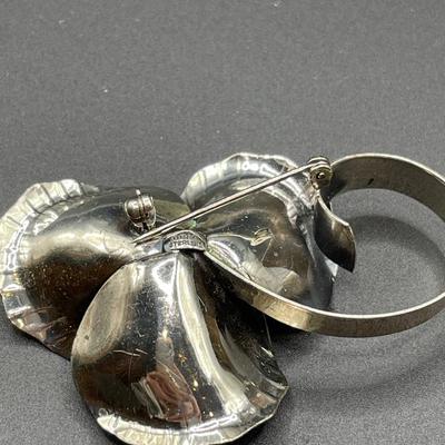 Beau Sterling brooch