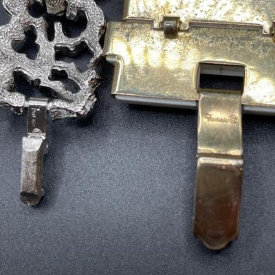 2 unique Trifari bracelets