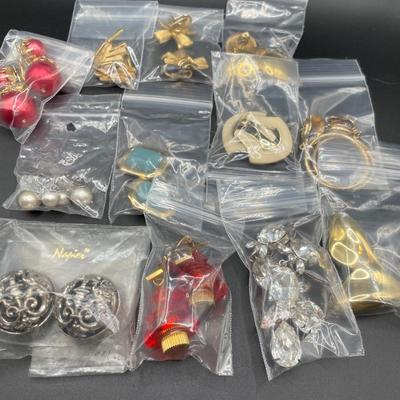 Clip on earrings many signed brands