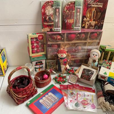 711 Large Lot of Glass Christmas Balls , and Home Decor