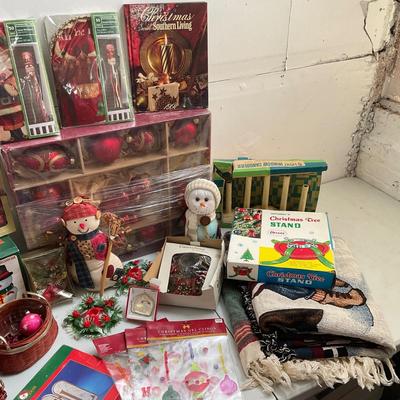 711 Large Lot of Glass Christmas Balls , and Home Decor