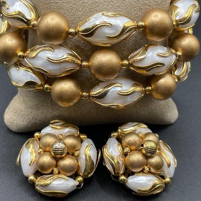 Deauville bracelet and clip on set