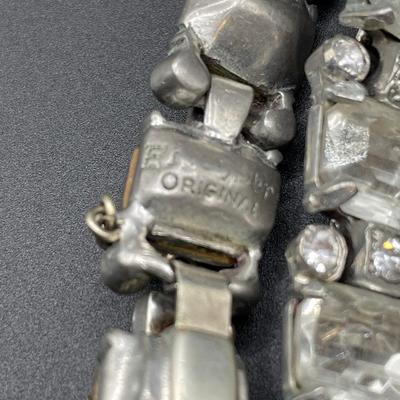 Vintage Eisenberg Original bracelet and screw back earrings