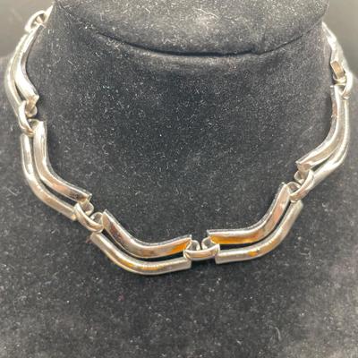 Sperry signed choker, clip ons and bracelet set