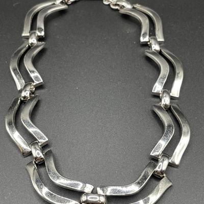 Sperry signed choker, clip ons and bracelet set