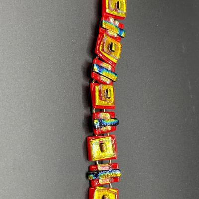 Murano glass style bracelet