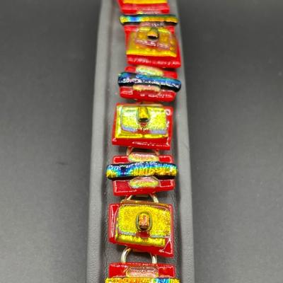Murano glass style bracelet