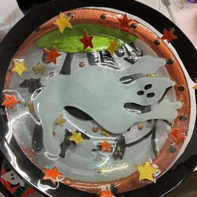 722 Halloween Hat and Basket Decor