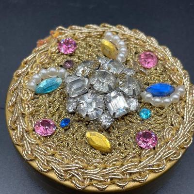 Bedazzled trinket box and butterfly clips