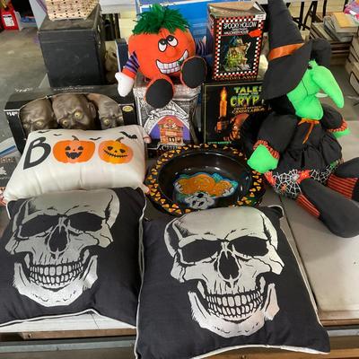 725 Large Halloween Decor Lot with Pillows