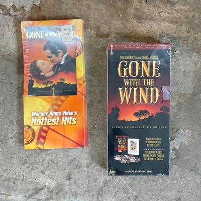 729 Lot of Gone with Wind Video & Cardboard Stand