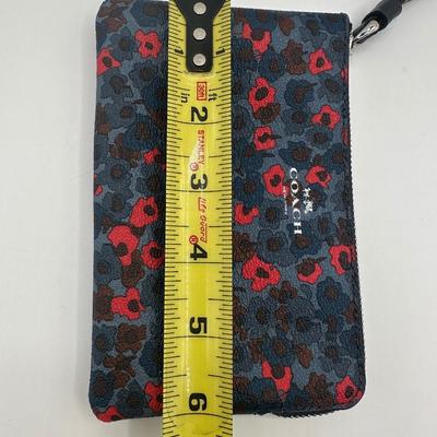 Coach Floral Zip Wristlet