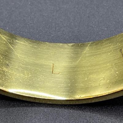 Gold tone cuff & Monet hinged bracelet